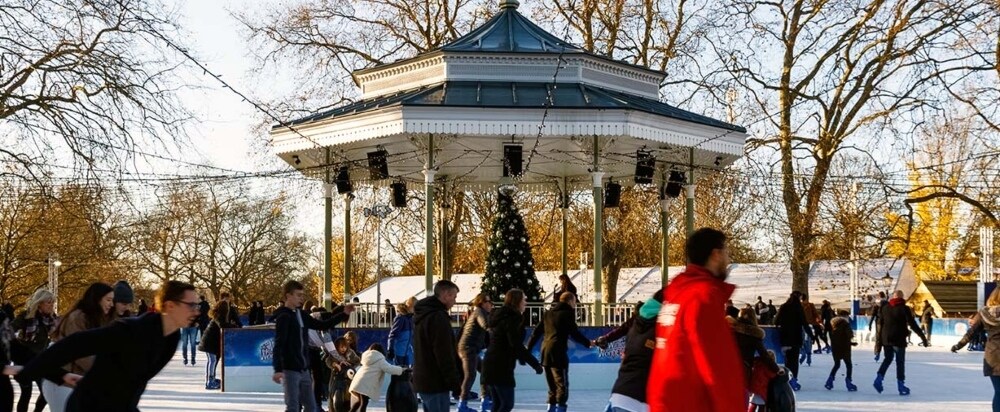 Pista de gelo winter wonderland